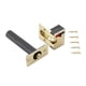 thumbnail image 4 of Pieza de repuesto para cerradura de cadena de puerta, protección de seguridad, pestillo de cadena de puerta con 4 tornillos Oro, 4 of 9