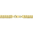 thumbnail image 4 of 10K Yellow Gold Curb chain 8 in 6.75 mm 6.75mm Flat Beveled, 4 of 4