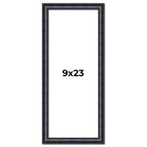 9x23 Frame Black Real Wood Picture Frame Width 1.25 inches | Interior Frame Depth 0.5 inches |