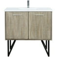 thumbnail image 4 of Lexora Home Lancy 36" Single Quartz Top Bathroom Vanity with Chrome Faucet, 4 of 14
