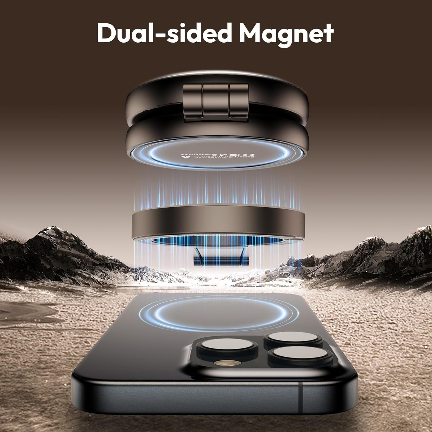 ULANZI 2-in-1 Magnetic Phone Tripod & Selfie Light Kit,MA30 Phone Stand with LM19 2500K-8500K LED Fill Light for Photo/Vlog/Video