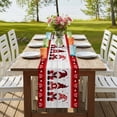 thumbnail image 4 of Mother's Day Romantic Gnome on Wood Board Table Runner-36 Inch Long Red Love Hearts Table Runners Linen Burlap Tablerunner for Kitchen Dining Room Holiday Party, 4 of 9