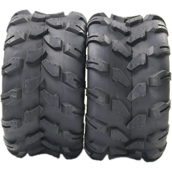 2-Pack 20x10-10 ATV UTV Tires, 4PR Tubeless All Terrain Mud Trail Sand Off-Road Tires with Heavy-Duty Tread for UTV, Side-by-Side, Farm & Utility Vehicles