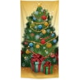 thumbnail image 4 of 2024 Christmas Front Door Decoration, Christmas Elastic Fabric Door Covers, Christmas Stretch Door Cover, Christmas Fitted Sheet Door Cover, 4 of 6