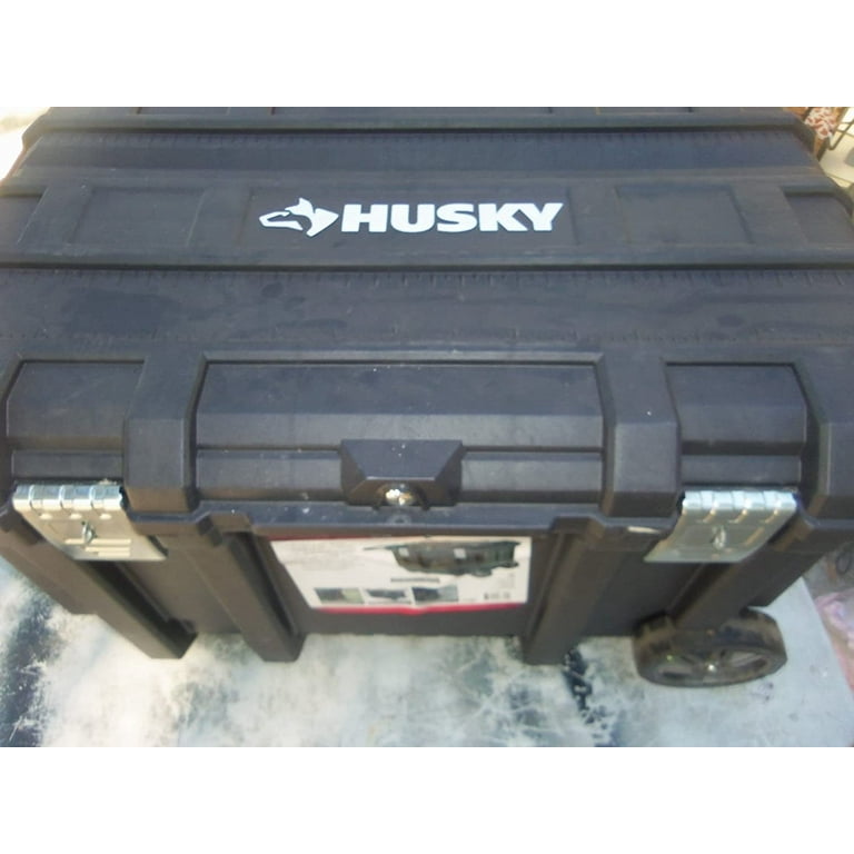 Husky 209261 37 in. Mobile Job Box Utility Cart Black