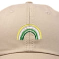 thumbnail image 2 of DALIX St. Patricks Rainbow Hat Womens Embroidered Baseball Cap in Khaki, 2 of 4