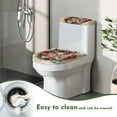 thumbnail image 5 of Yuyamidu Butterfly Toilet Lid and Tank Cover Set of 2 American Flag Toilet Seat Cover Protector for Bathroom Hotel Protect Hands from Splash Liquid Scratches, Wood Print, 5 of 7