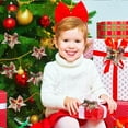 thumbnail image 1 of Xihbxyly Adorno Navideño con Lazo, Caja de Regalo Festiva, Estampado de Lino, Campanas Decorativas, Suave Al Tacto, Adorno para Árbol de Navidad, Decoración Versátil para El Hogar, 9 X 8,5 Cm., 1 of 6