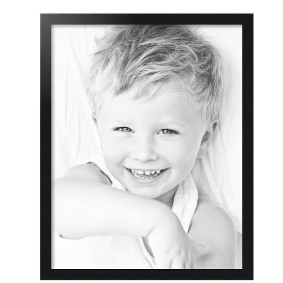 ArtToFrames 22x28 Inch Black Steel Picture Frame, This Black MDF Poster Frame is Great for Your Art or Photos, Comes with 060 Plexi Glass (4639)