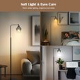 thumbnail image 7 of Floor Lamp for Living Room, Industrial Floor Lamp with 1H Timer, Stepless Adjustable 3000K-6000K Colors & Brightness Standing Lamp with Foot Pedal Switch & Remote Control, 7 of 7