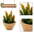 thumbnail image 3 of 2 uds. De suculentas de simulación de flores falsas en macetas, adornos creativos para decoración del hogar, plantas verdes artificiales, 3 of 5