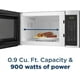 thumbnail image 4 of GE GCST09N1WSS - Horno de microondas, 900 vatios, 7 ajustes de cocción automática, tecnología de bloqueo para niños, esenciales de cocina para la encimera, recámara o departamento, 0.9 Cu. Pies, acero, 4 of 5