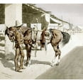 thumbnail image 2 of Remington, Frederic 21x20 Gold Ornate Wood Framed with Double Matting Museum Art Print Titled - A Rural Guard - Mexico, 2 of 4