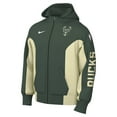 thumbnail image 2 of Men's Nike Hunter Green Milwaukee Bucks 2023/24 Authentic Showtime Full-Zip Hoodie, 2 of 3