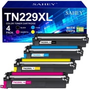 TN229XL Toner Cartridges High Yield MFC-L3720CDW MFC-L3780CDW Toner Compatible for Brother TN229XL TN229 Toner Cartridges for Brother HL-L3280CDW HL-L3220CDW HL-L3300CDW Printer(BK/C/M/Y,4 Pack)
