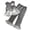 A225-Grey, variant on TOWED22 Toddler Infant Baby Girl Clothes Sleeveless Lace Crop Tops High Waist Long Pants 2pcs Summer Set(Grey,3-4 Y)