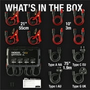 NOCO GENIUS2X4: 4-Bank 8A (2A/Bank) 6V/12V Smart Battery Charger, Maintainer and Desulfator