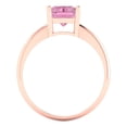 thumbnail image 4 of Solitaire Engagement Ring for Women - 2.5ct Simulated Pink Diamond in 14K Rose Gold Promise Ring, 4 of 6