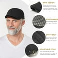 thumbnail image 3 of 2 Pack Men's Breathable Mesh Ivy Cap - Adjustable Newsboy Beret Hat for Driving, Hunting & Outdoor Activities, Irish Cabbie Style Hat, 3 of 7