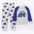 thumbnail image 2 of Kaprioy Boys Pajamas Toddler Boys Pajamas 2-Piece Kids Pjs Set Soft Stretchy Long Sleeve Top and Pants size 12Months-7Years, 2 of 4