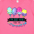 thumbnail image 4 of Inktastic I'm Just Here for the Sweets with Spun Sugar Candy Boys or Girls Baby T-Shirt, 4 of 5