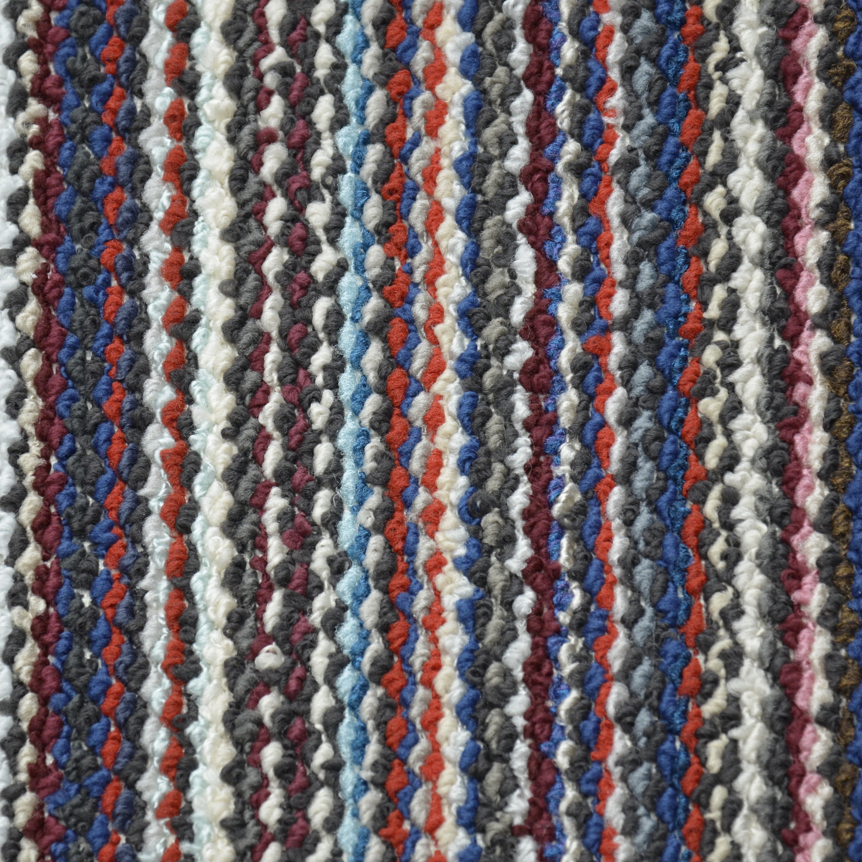 Mainstays Carnival Stripe Polypropylene Assorted Multi Colors Indoor Area Rug, 54" x 72"