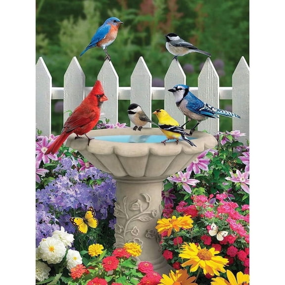 Bits and Pieces Summer Garden Friends Jigsaw Puzzle for Adults, 500 Piece, 18" x 24"