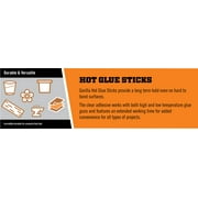 (2 pack) Gorilla Glue Clear 4 Dual Temp Mini Hot Glue Sticks, 10 Count
