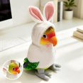 thumbnail image 2 of Creative Parrot Stuffed Animal Doll -7.9 '' Fun Parrot Cross Dressing Rabbit Plush Toy Gift for Birthdays, Home Decor, 2 of 6