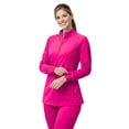 thumbnail image 5 of M&M SCRUBS Women’s Full Zip Scrub Jacket – 4-Way Stretch Warm-Up Jacket with Stand Collar, Moisture-Wicking (Hot Pink, X-Large), 5 of 7