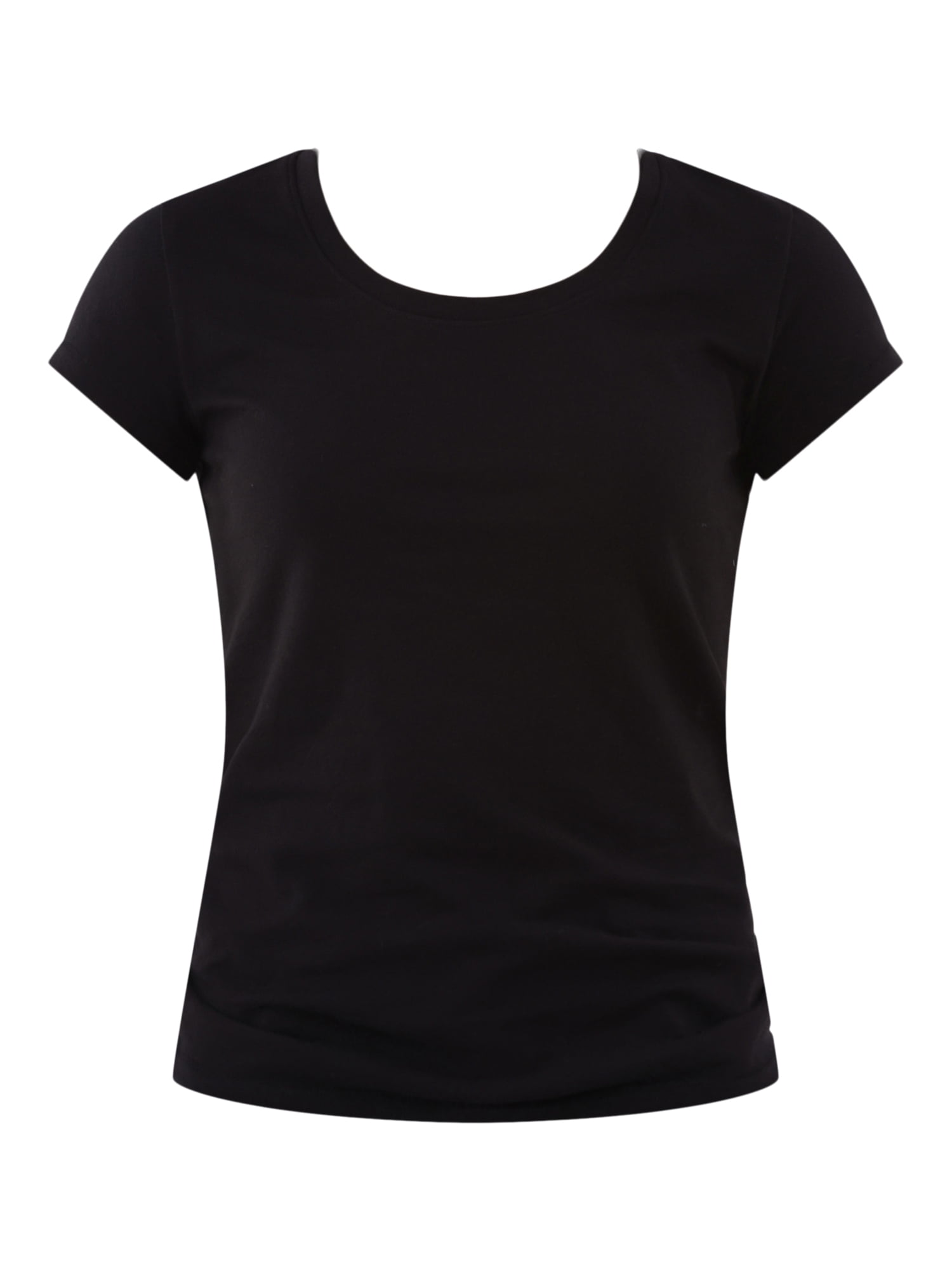No Boundaries Short Sleeve Scoop Neck Tee, Women's XXS-XXXL