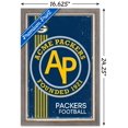 thumbnail image 3 of NFL Green Bay Packers - Retro Logo 14 Wall Poster, 14.725" x 22.375", Framed, 3 of 5