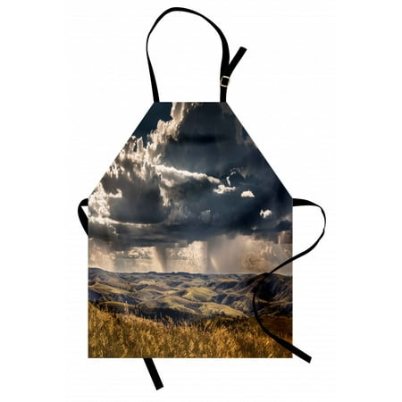 

Rustic Apron Puffy Clouds in the Sky over Mountains Rough Valley Canyon Natural Wonders Concept Unisex Kitchen Bib Apron with Adjustable Neck for Cooking Baking Gardening Multicolor by Ambesonne