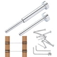 thumbnail image 1 of VEVOR 20 Pack Invisible Cable Railing kit, T316 Stainless Steel 1/8" Invisible Receiver and Swage Stud End for Cable Railing, Swage Tensioner 1/8" for Wood/Metal Post, Cable Railing Hardware, Silver, 1 of 9