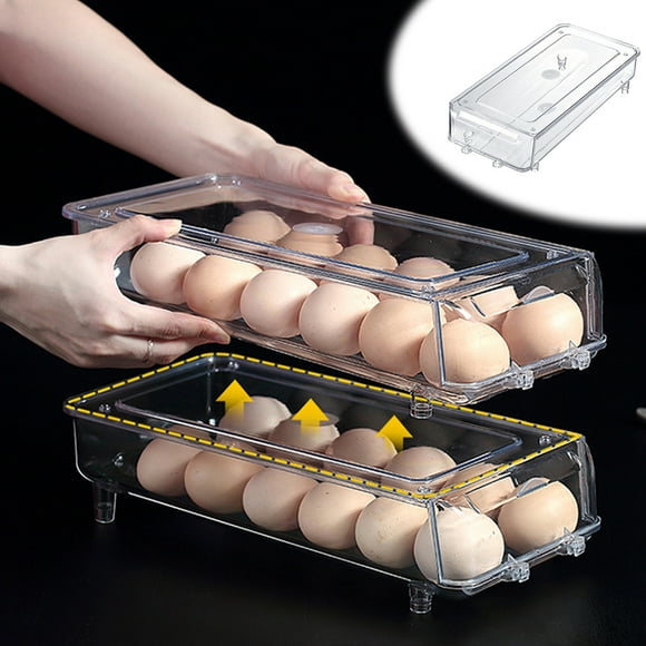 cuyhtdup Slide Style Eggs Box Slide Style Eggs Roller Storage Rack Refrigerator Side Four Layer Antis Drop Eggs Collection Box