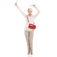 thumbnail image 4 of Waist Drum Red Traditional Chinese Simple Percussion Instrument 1 Set 10.6X4.7X4.7in, 4 of 8