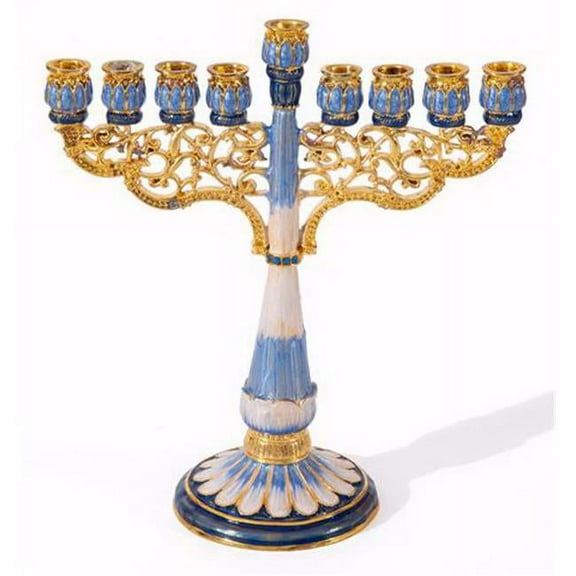 Holy Land Gifts Filigree Design Menorah - 9 Branched - No.41152