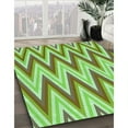 thumbnail image 2 of Ahgly Company Indoor Rectangle Patterned Olive Drab Green Area Rugs, 2' x 3', 2 of 6