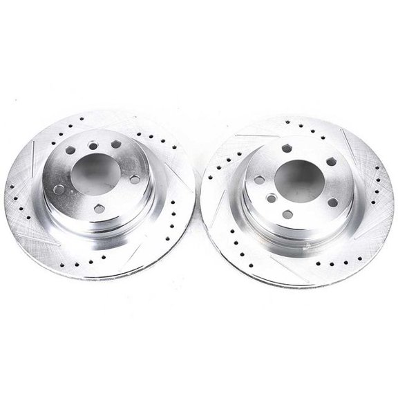 Power Stop EBR1020XPR Evolution Drilled & Slotted Rotors -Rear
