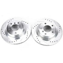 Power Stop EBR1020XPR Evolution Drilled & Slotted Rotors -Rear