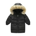 thumbnail image 5 of Godderr Toddler Kids Baby Winter Cotton down Outwears Jackets 3-12Y Removable Hooded Camouflage Coats Mid-Length Fleece Warm Thicken Outwears for Girls Boys, 5 of 8