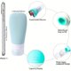 thumbnail image 2 of 4 Pack of TSA-Approved Portable Travel Bottles - Leak-Proof, Squeezable Silicone Tubes for Toiletries & Liquids!, 2 of 4