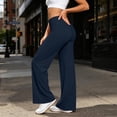 thumbnail image 6 of Annhoo Yoga Pants Women Stretchy High Waist Comfy Solid Color Loose Pants Comfy Soft Casual Workout Gym Trousers, 6 of 8