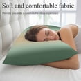 thumbnail image 5 of Sage Green Ombre Throw Pillow Covers, Modern Yellow Gradient Farmhouse Art Soft Breathable Pillow Cases with Invisible Zipper for Sleeping, Small Pillowcases for Couch Bed Sofa Chair 16x24 Inches, 5 of 9