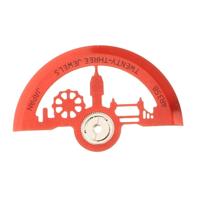 Piezas de reparación de rotor de movimiento de reloj, repuesto robusto y estable para relojes mecánicos, rotor de peso para NH39, 7S26, 6R36, 4R35 y Rojo