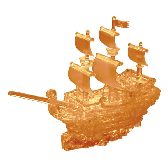 Pirate Ship Original 3D Crystal Puzzle from BePuzzled, Ages 12 and Up
