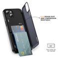 thumbnail image 2 of ShellTech Case for iPhone 14 Plus,Built-in Card Slot Case Shockproof Rubber Hybrid PC Flip Kickstand Heavy Duty Military Grade Armor Cover,Navy, 2 of 8