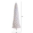 thumbnail image 2 of Homestock 12ft Slim Pre-Lit White Magic Artificial Christmas Tree with 1100 Warm White Lights and 3235 Bendable Branches, 2 of 10