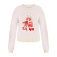 thumbnail image 4 of Sudaderas Recortadas de Navidad Para Mujer Moda Casual Manga Larga Impreso Ladies Short Tops Odeerbi ODB207446, 4 of 4