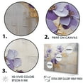thumbnail image 3 of Designart "Meadow of Violets in Purple and Gold I" Violets Floater Framed Wall Art Prints, 3 of 5